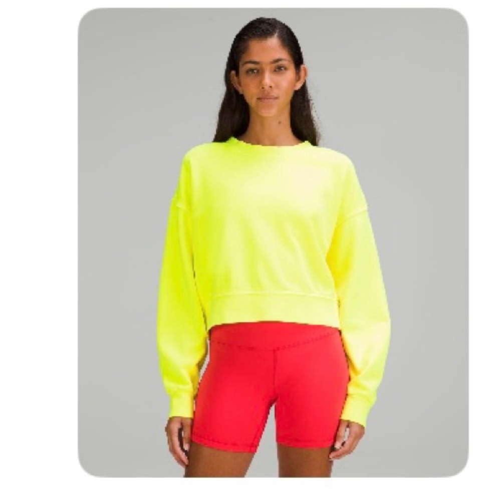 Perfectly Oversized Crop Crew *Neon Wash